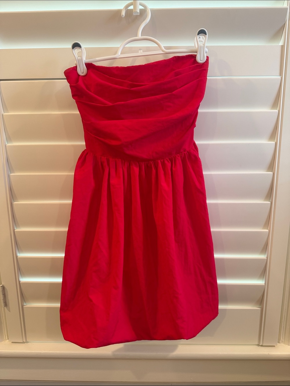 Amanda Uprichard Strapless red party dress